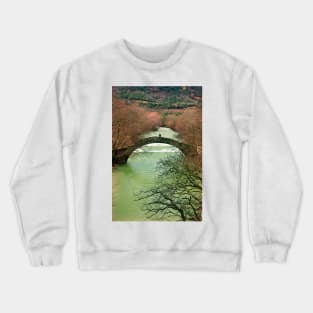 Old stone bridge for two Crewneck Sweatshirt